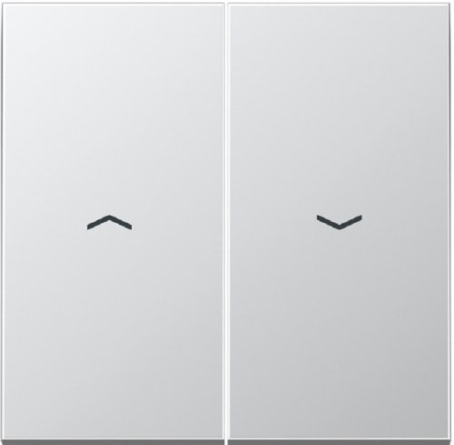 Лицевая панель Jung LS990 metal для 2-кл. выключателя жалюзи алюминий картинка